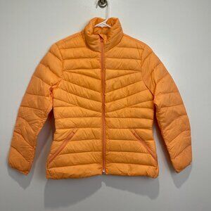 Lands End Winter Down Ultra Parka Jacket Coat Desert Peach Small Petite NWOT